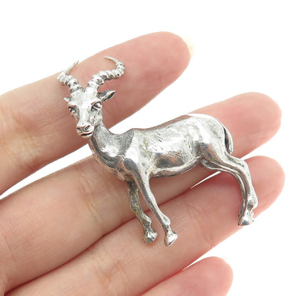 925 Sterling Silver Vintage Italy Impala Table Figurine