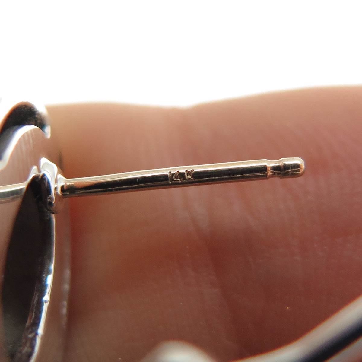 925 Sterling Silver 14K Gold Real Smoky Quartz Beaded Omega Back Earrings