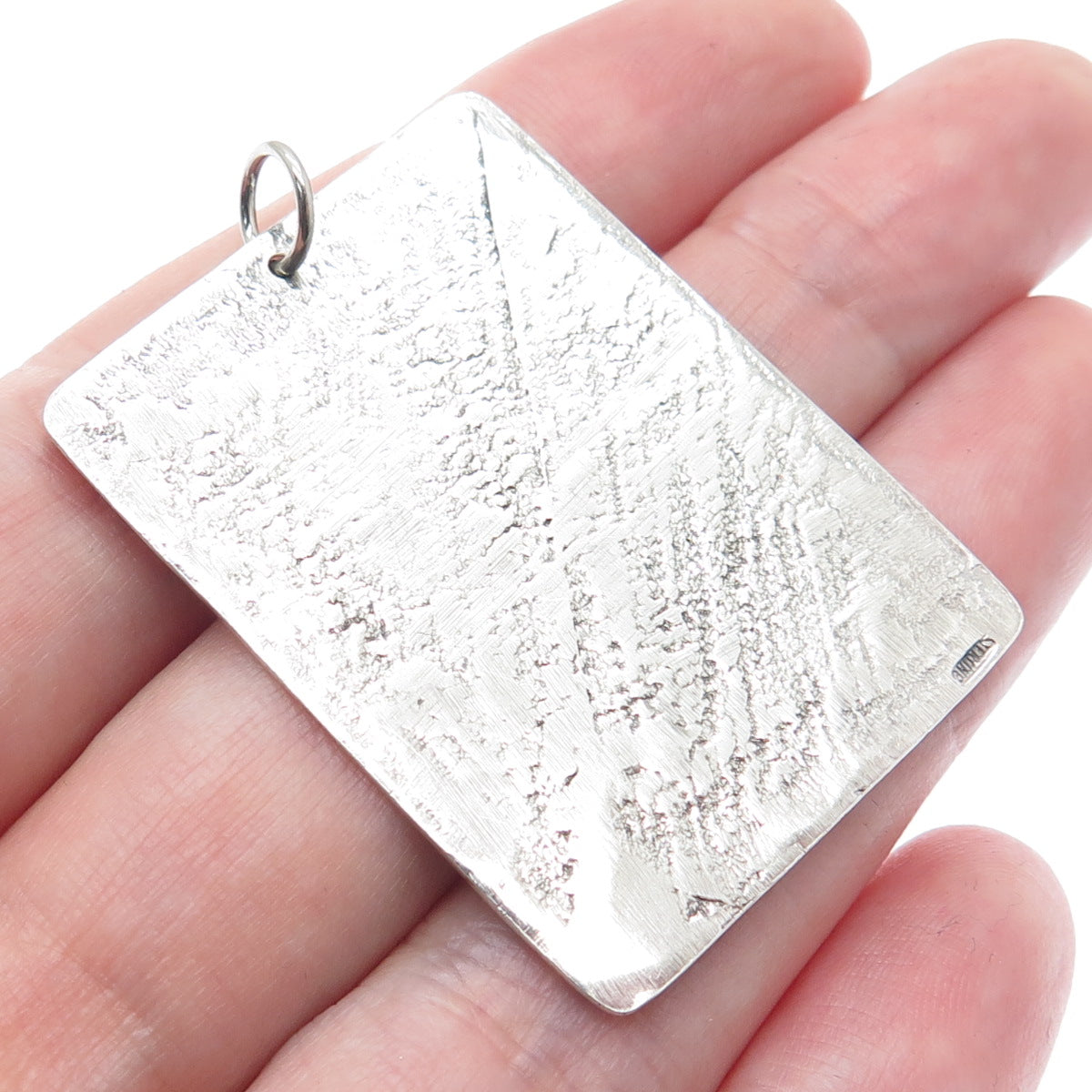 925 Sterling Silver Vintage 1999 Alphabet Large Pendant