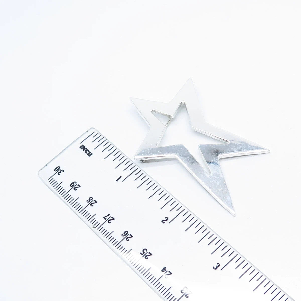 925 Sterling Silver Vintage Mexico Star Pin Brooch