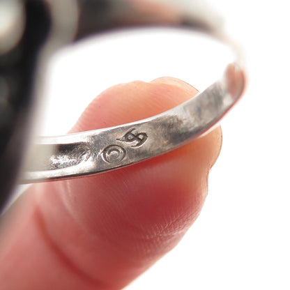 Shube 925 Sterling Silver Vintage Rhinestone & Crystal Wizard Ring Size 12.25