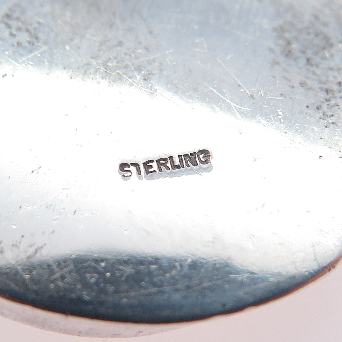 Old Pawn 925 Sterling Silver Vintage Southwestern Lady Cameo Oxidized Pendant