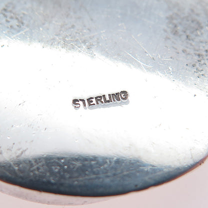 Old Pawn 925 Sterling Silver Vintage Southwestern Lady Cameo Oxidized Pendant