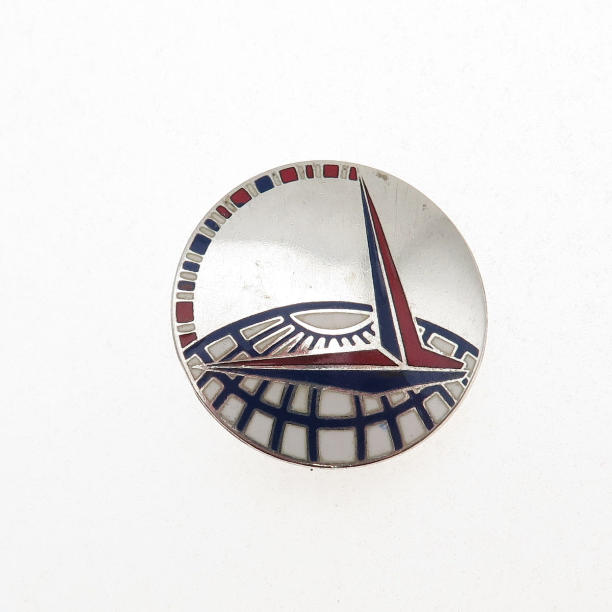 LeVelle & Co. 925 Sterling Antique WWII Enamel Air Transport Command Pin Brooch