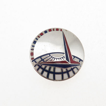 LeVelle & Co. 925 Sterling Antique WWII Enamel Air Transport Command Pin Brooch