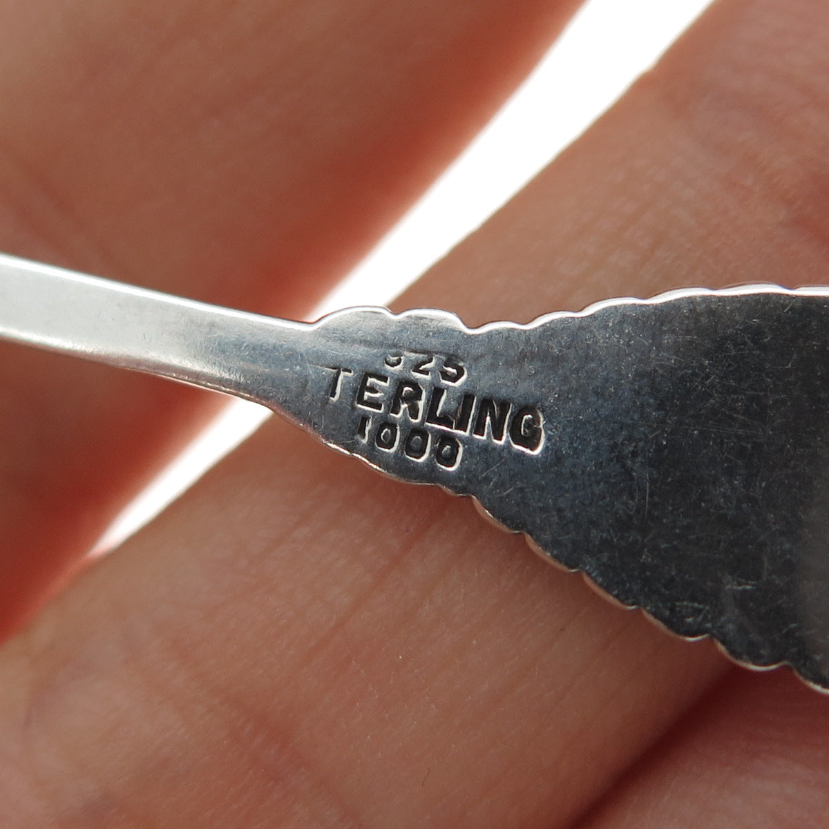 925 Sterling Silver Antique Art Deco Niagara Falls States & Cities Coffee Spoon