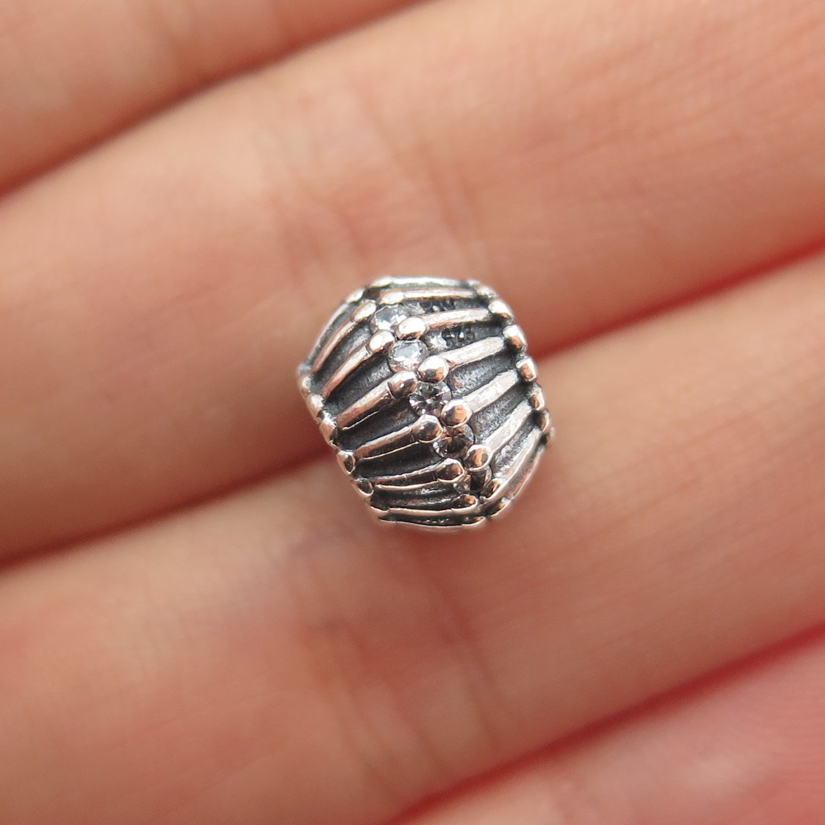 PANDORA 925 Sterling Silver Show Stopper Slide Bead Charm