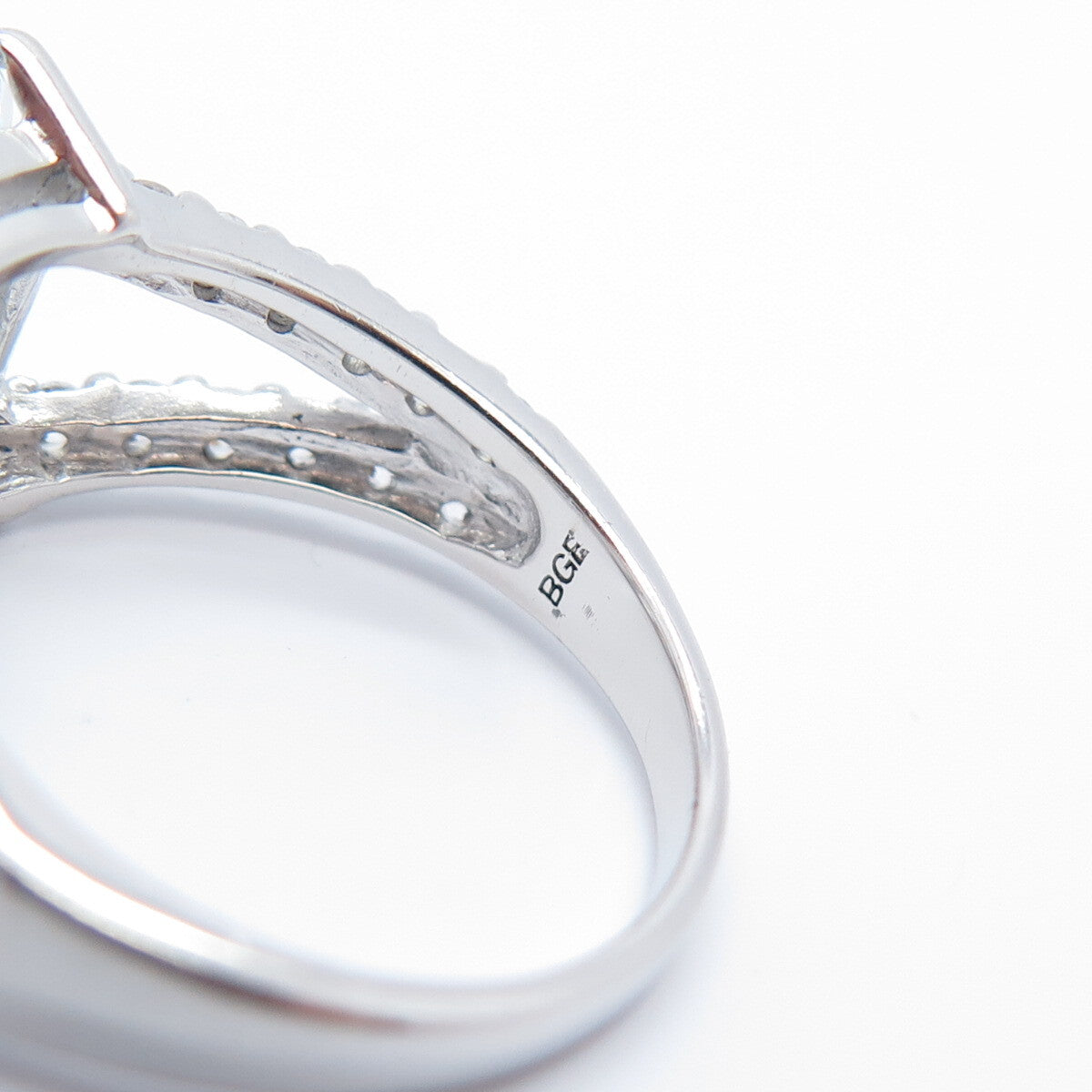 925 Sterling Silver Emerald-Cut C Z Ring Size 6.5