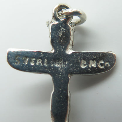 BREADNER CO. 925 Sterling Silver Vintage Totem Pole Tribal Charm Pendant