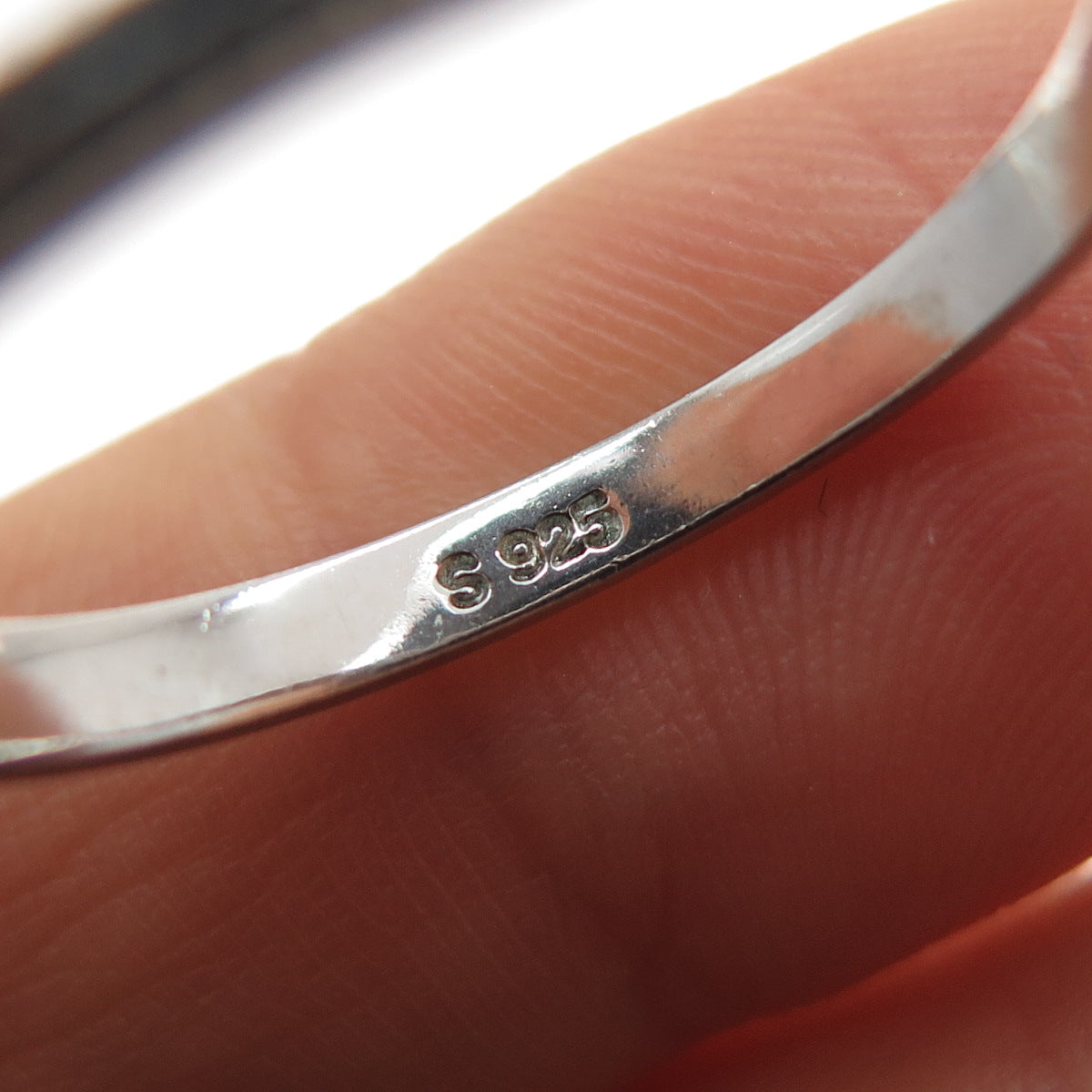 925 Sterling Silver Round-Cut C Z Bow Oxidized Ring Size 9.25