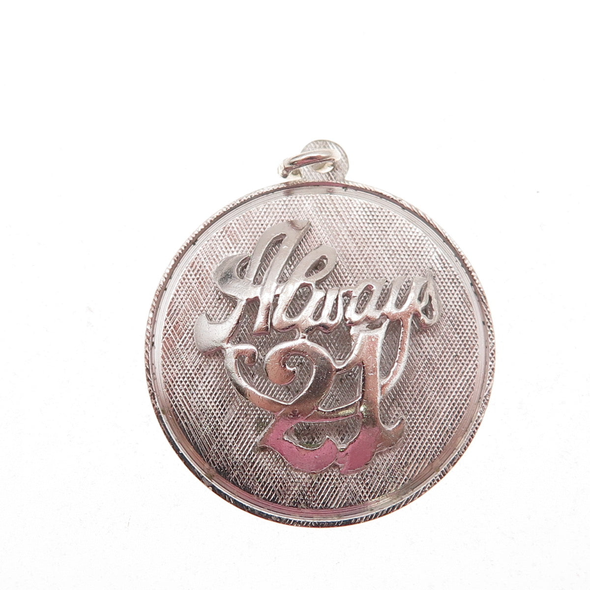 Mark Mercy 925 Sterling Silver Vintage Always 21 Charm Pendant