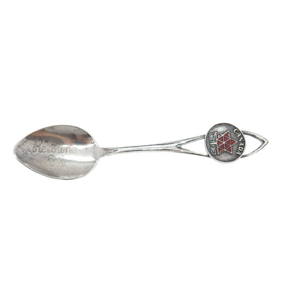 BREADNER CO. 925 Sterling Silver Vintage Enamel Canada 1867 - 1967 Coffee Spoon