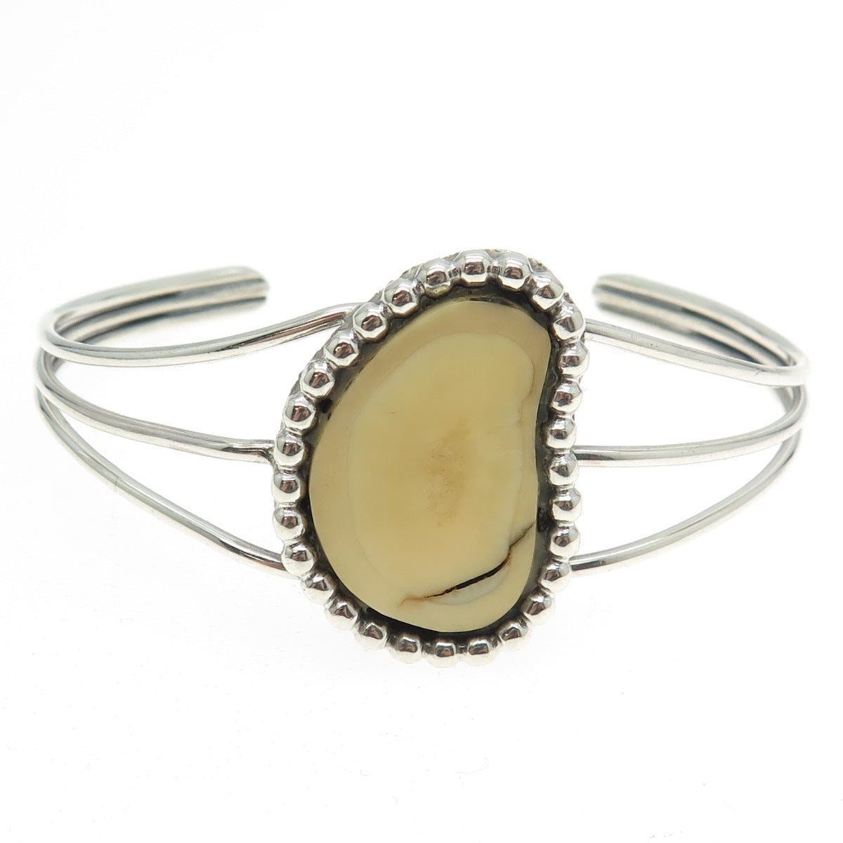 925 Sterling Silver Vintage Southwestern Adjustable Cuff Bracelet 6.5"