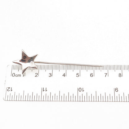 Alwand Vahan 925 Sterling Silver Vintage Star Lapel Pin