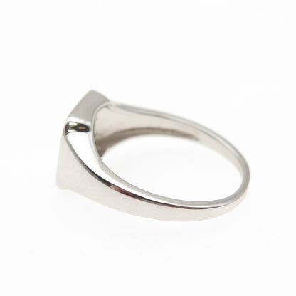 925 Sterling Silver Signet Ring Size 6.75