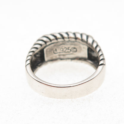 Carolyn Pollack 925 Sterling Silver Vintage Real Turquoise Ring Size 7.25