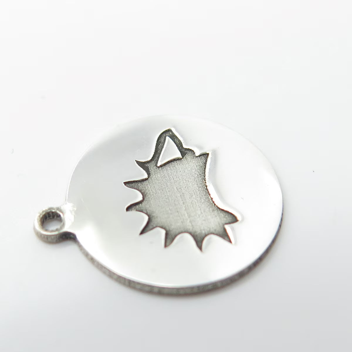 925 Sterling Silver USA Two In Town Porcupine Charm Pendant