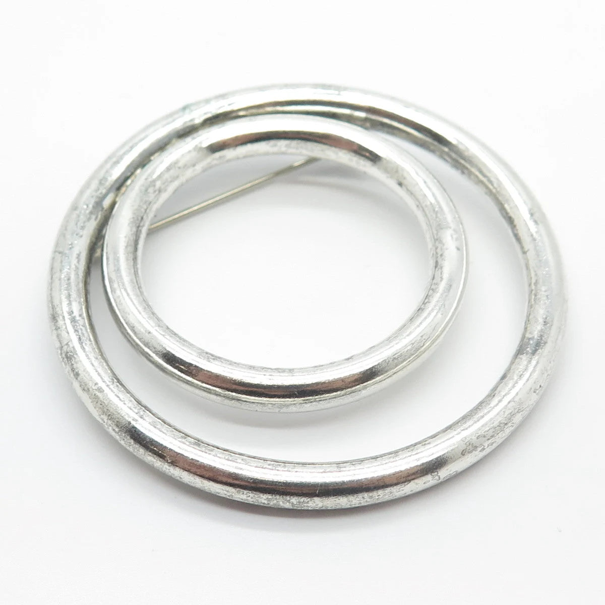 925 Sterling Silver Vintage Mexico Modernist Pin Brooch