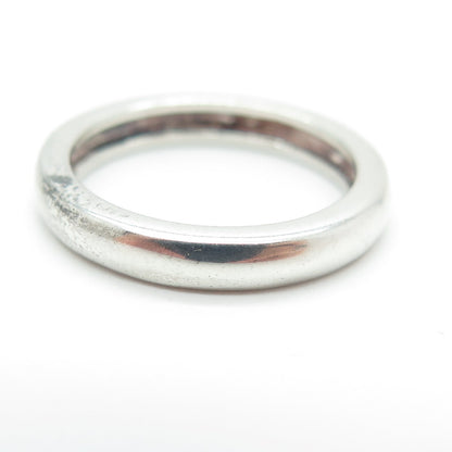 MICHELLE ALBALA 925 Sterling Silver Vintage Classic Wedding Band Ring Size 6