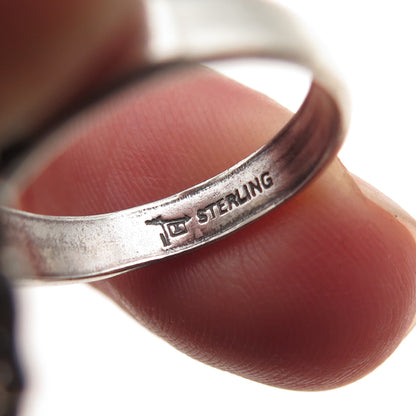 Bell Trading Post Old Pawn 925 Sterling Silver Vintage Turquoise Ring Size 5