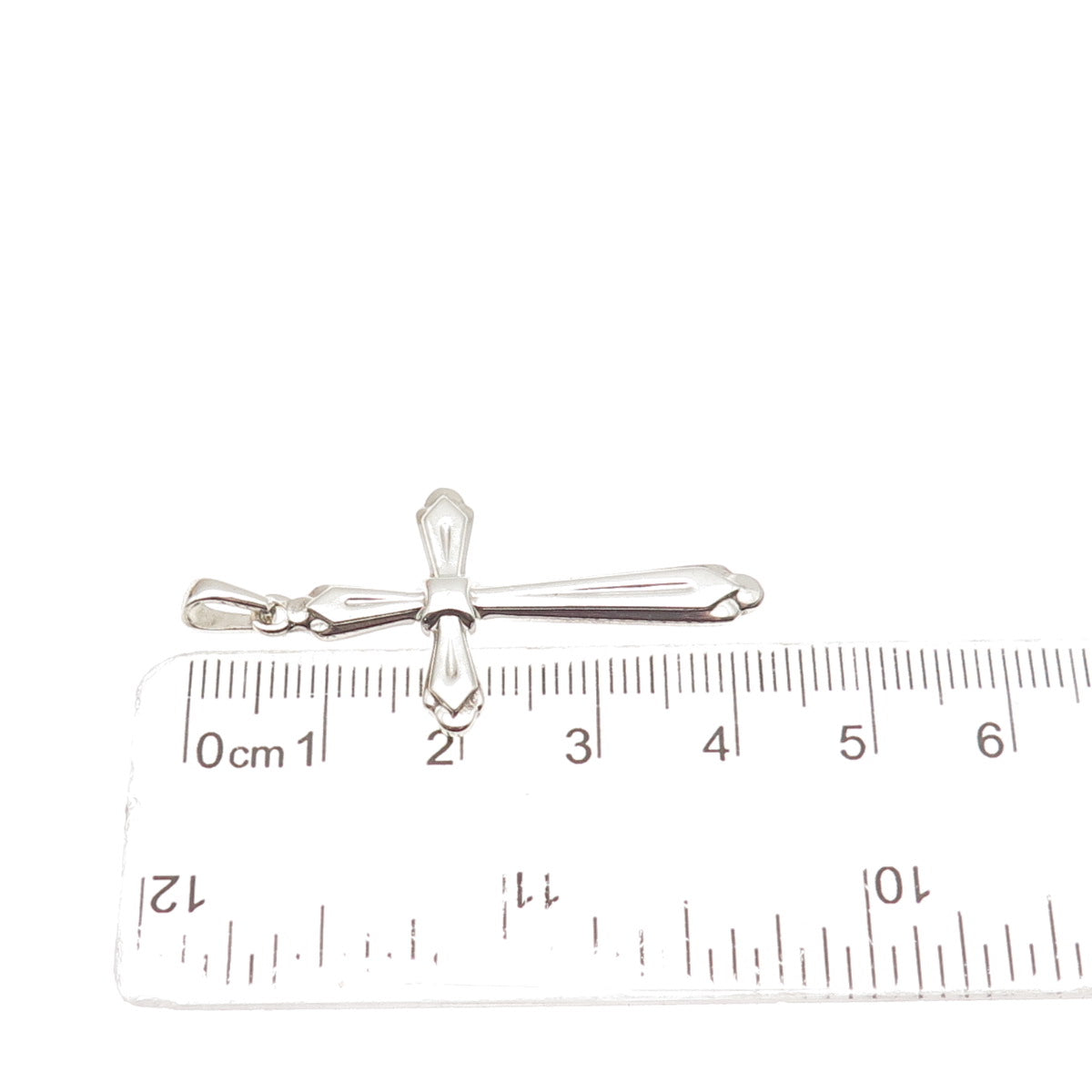 925 Sterling Silver Vintage Cross Charm Pendant