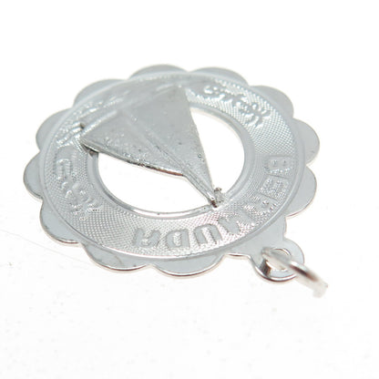 CREA 925 Sterling Silver Vintage "Bermuda" Sailboat Pendant