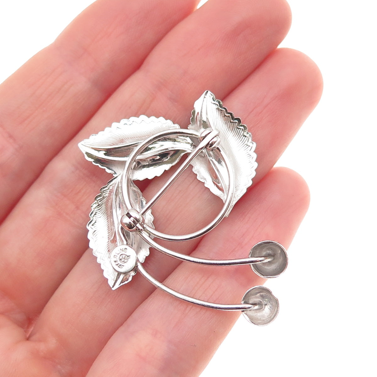 Curtis Curtman 925 Sterling Silver Vintage Floral Pin Brooch