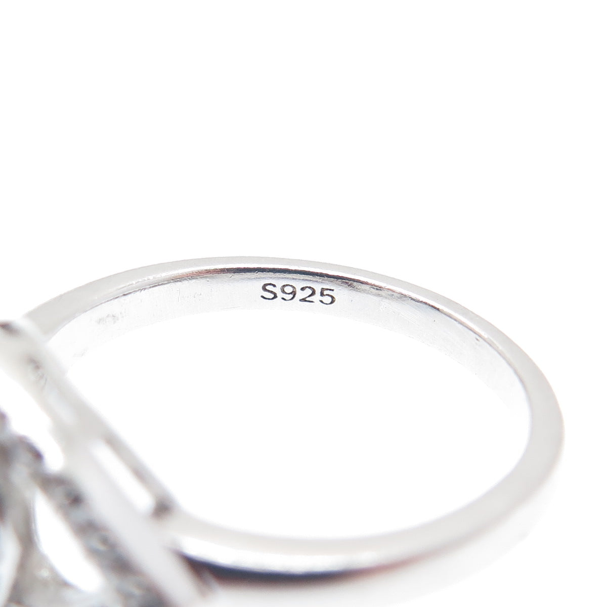 925 Sterling Silver Round-Cut Multi-Color C Z Evil's Eye Ring Size 7