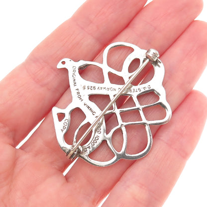 David Andersen 925S Sterling Silver Vintage Norway Viking Period 1000 AD Brooch