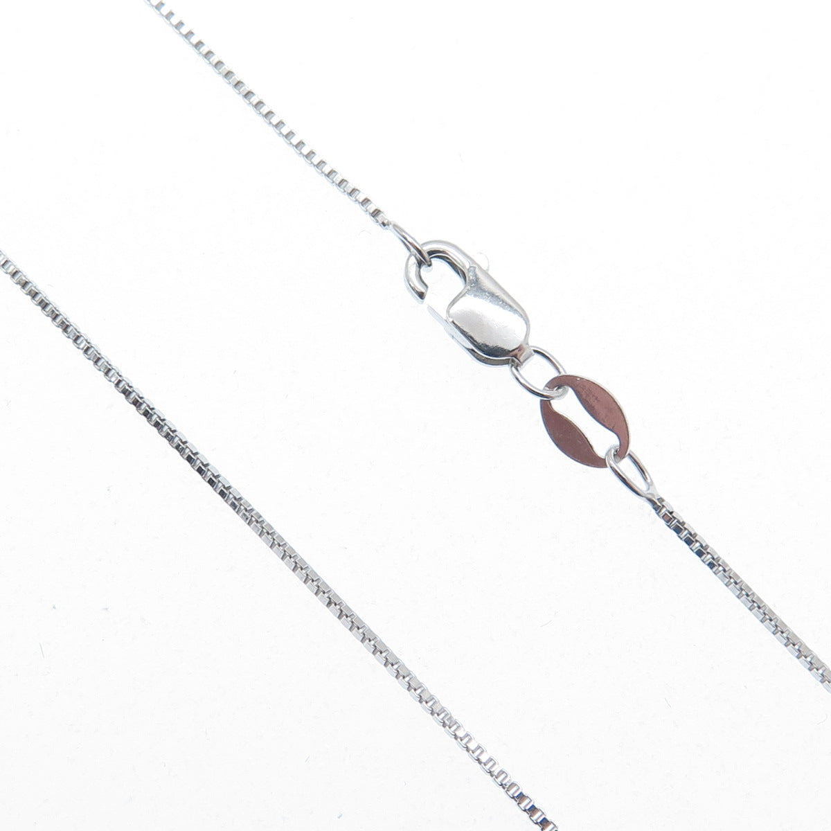 925 Sterling Silver SMK Real Green Amethyst & Peridot Gem Box Chain Necklace 18"