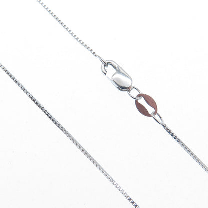925 Sterling Silver SMK Real Green Amethyst & Peridot Gem Box Chain Necklace 18"