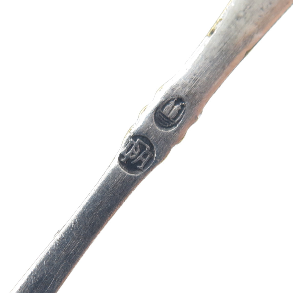 Silver-Tone Antique Denmark Grape & Leaf Sauce Ladle