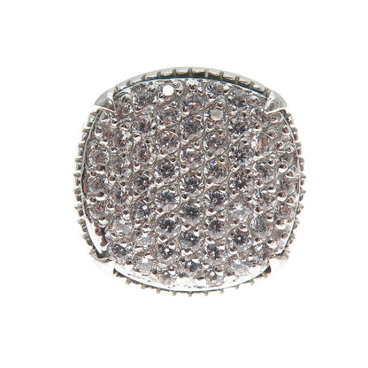 BLQ Basiq Jewelry 925 Sterling Silver Round-Cut C Z Sparkle Ring Size 7.25