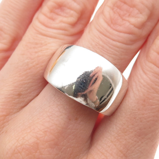 Tone Vigeland 925S Sterling Silver Vintage Norway Adjustable Ring Size 6.25