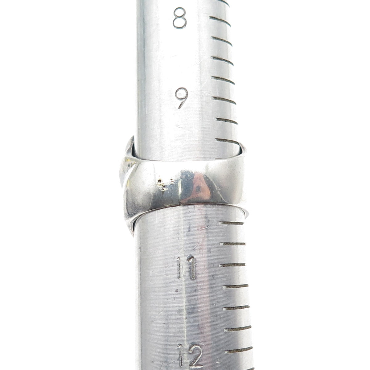 925 Sterling Silver Vintage Mexico Modernist Oxidized Statement Ring Size 10.25