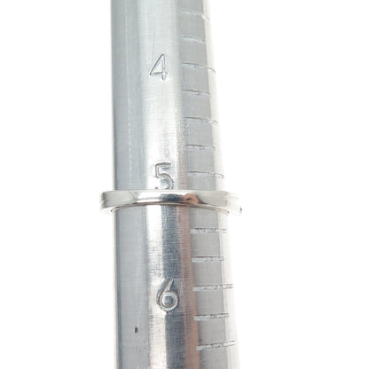 925 Sterling Silver Real Round-Cut White Topaz & Pink C Z Ring Size 5.25