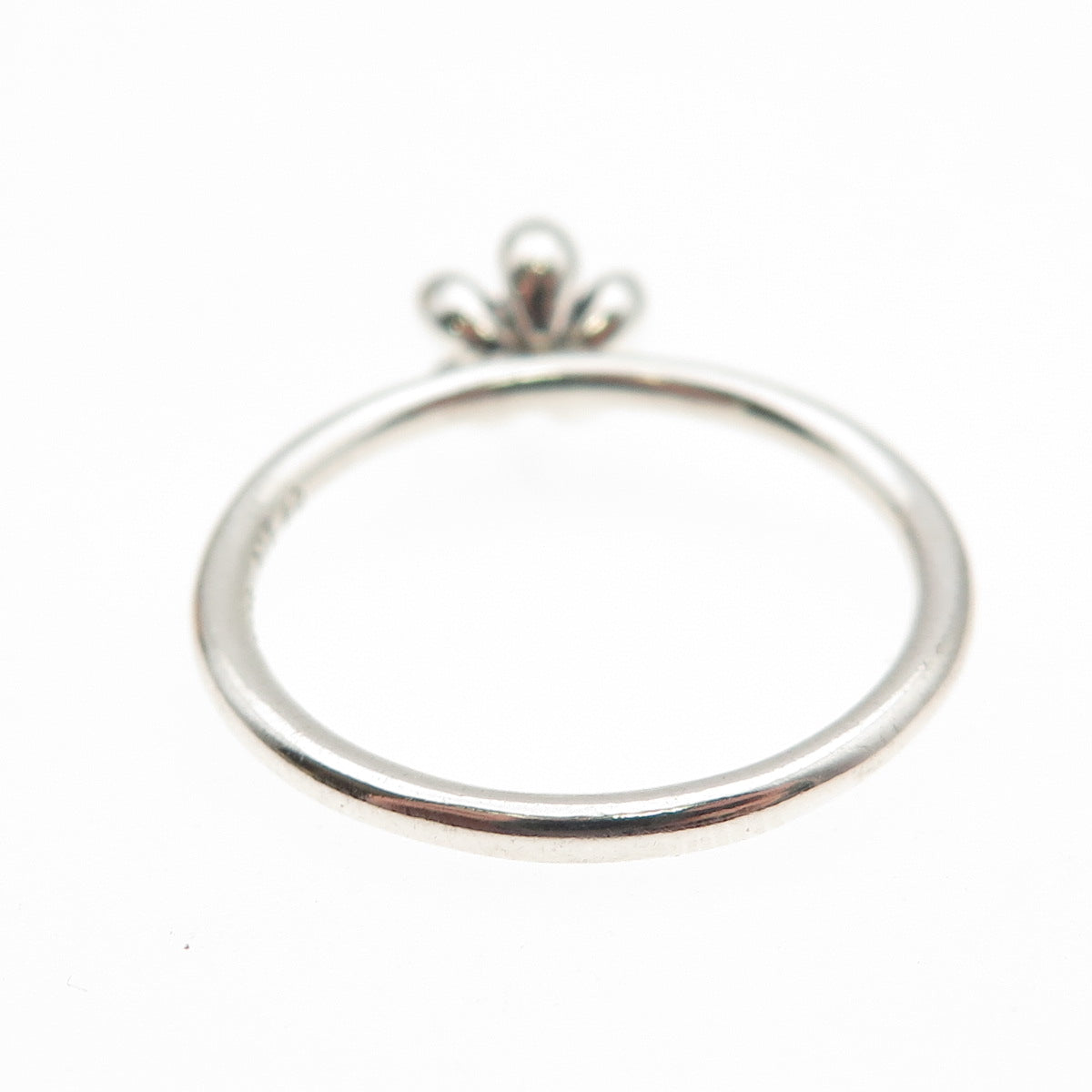 PANDORA 925 Sterling Silver Enamel Cherry Blossom Ring Size 9