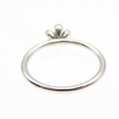 PANDORA 925 Sterling Silver Enamel Cherry Blossom Ring Size 9