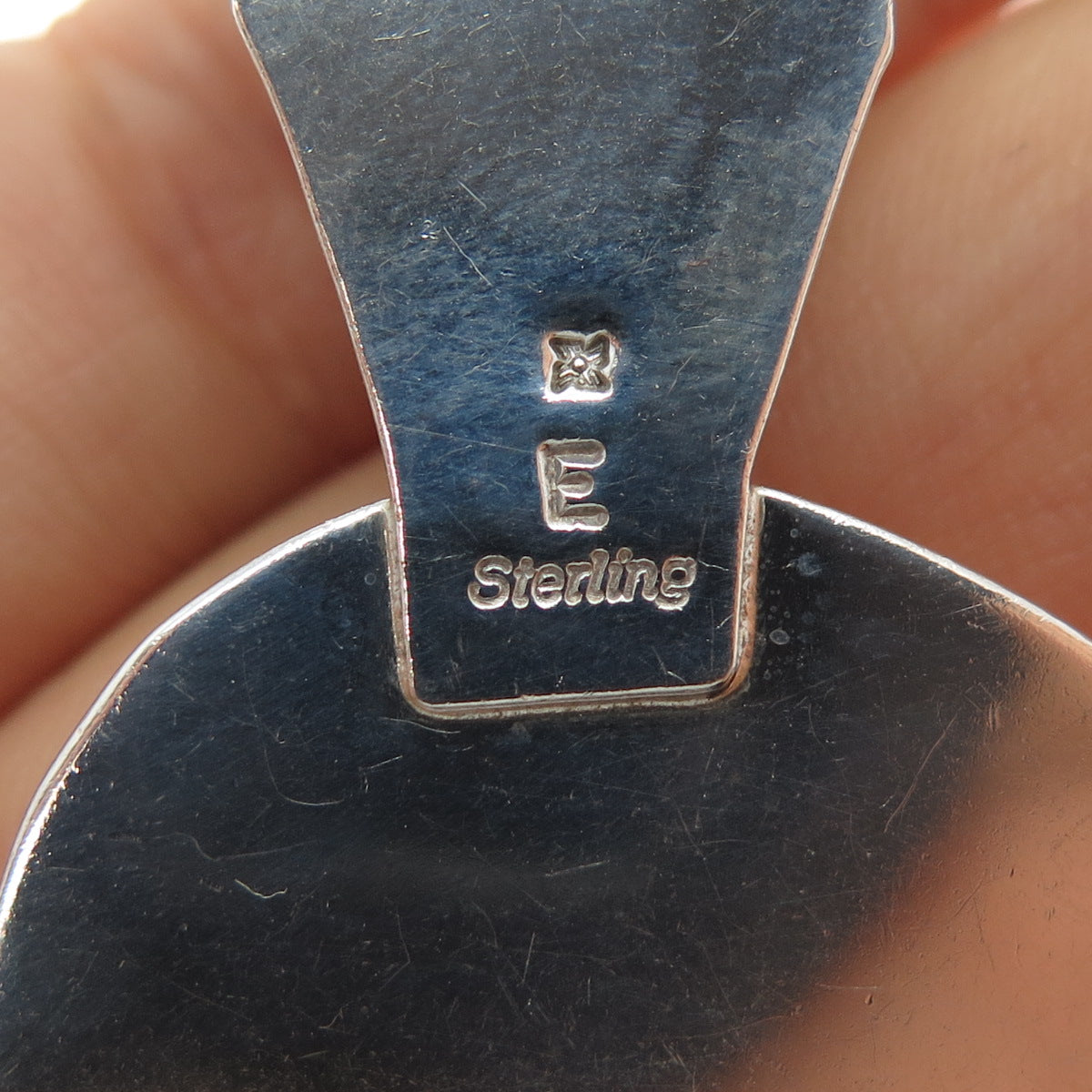 Sunwest & Kenneth Etsitty Navajo Old Pawn Sterling Silver Native Bear Pendant