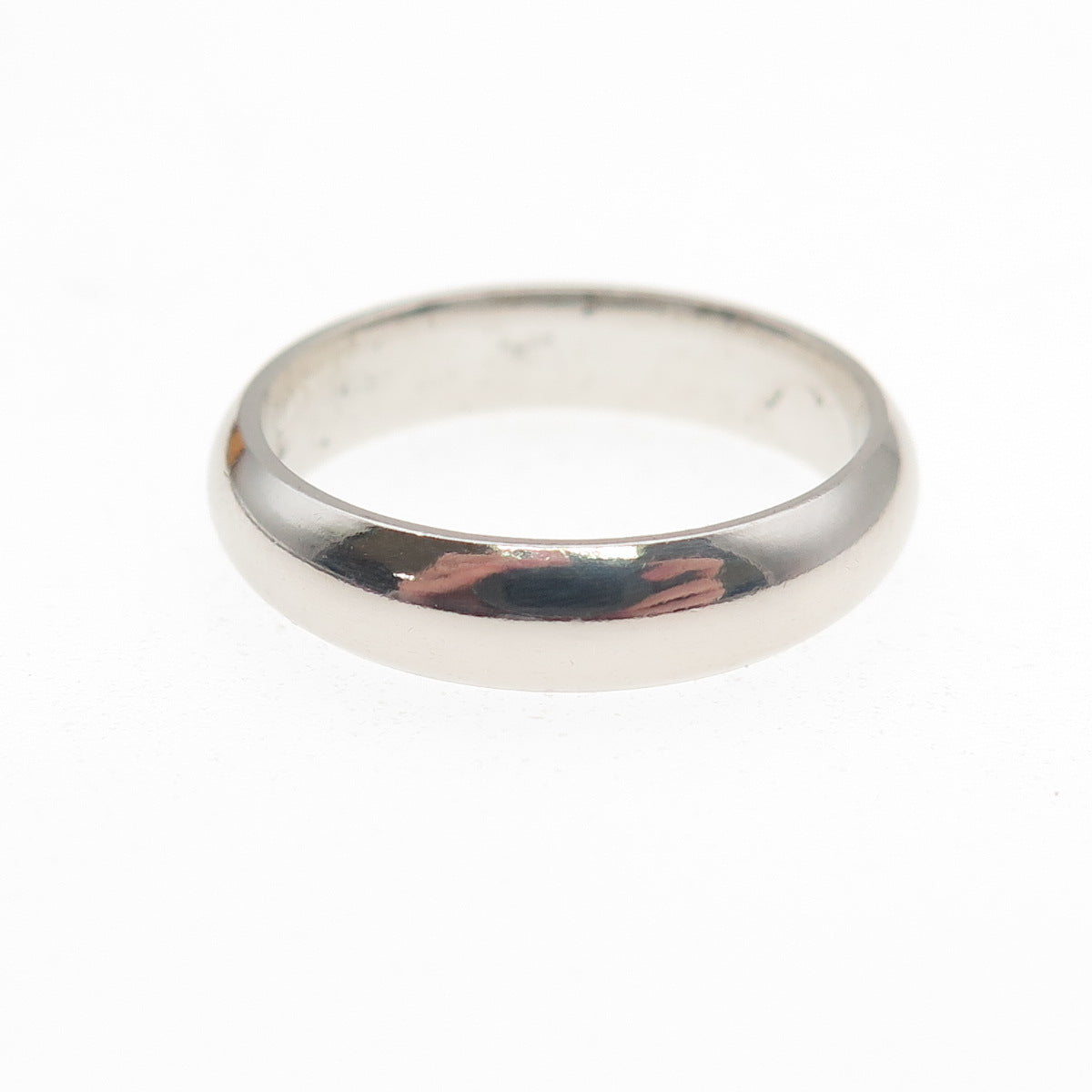 925 Sterling Silver Vintage Classic Wedding Band Ring Size 6.25