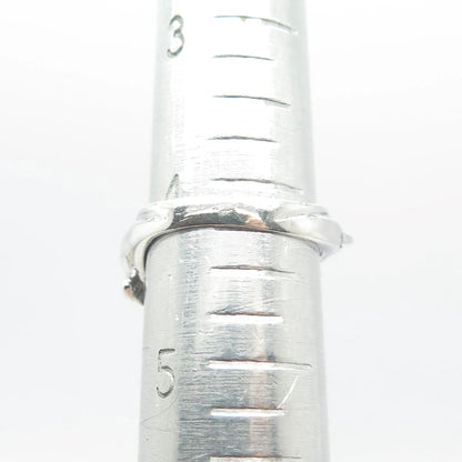 925 Sterling Silver Vintage Friendly Dolphin Ring Size 4.25
