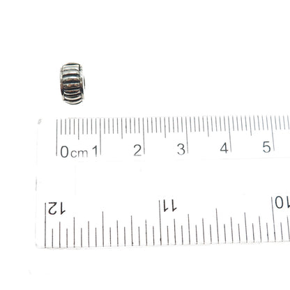 CHAMILIA 925 Sterling Silver Ribbed Clip Lock Charm