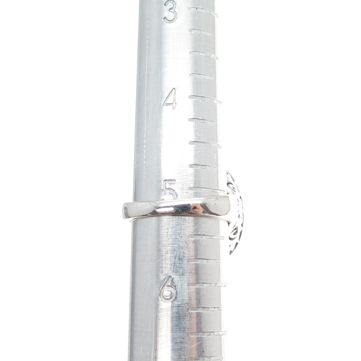 925 Sterling Silver Real Oval-Cut Gold Druzy Ornate Ring Size 5.25