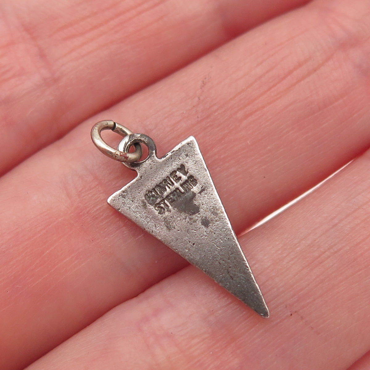 KINNEY 925 Sterling Silver Vintage Enamel West Point Mini Charm Pendant