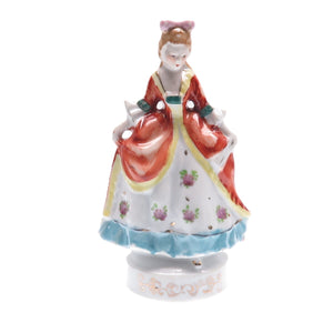Antique 1945-1952 Made in Occupied Japan Lady Hand-Painted Porcelain Figurine