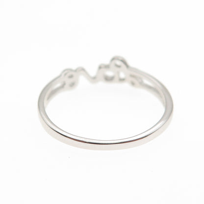 925 Sterling Silver Love Ring Size 7