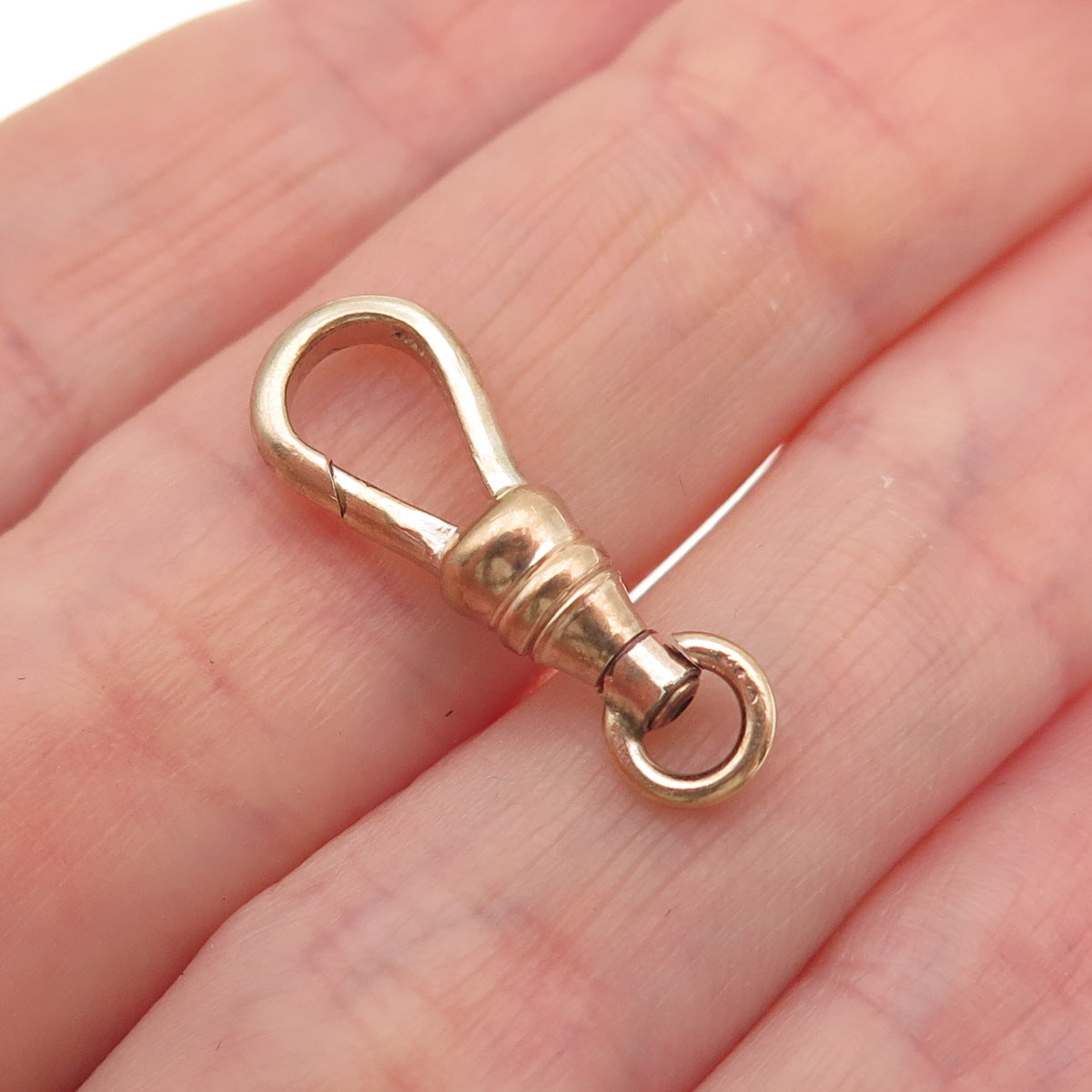 1/20 12K Gold Filled Antique Art Deco Bracelet / Necklace Lobster Carabiner Lock