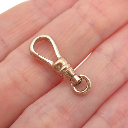 1/20 12K Gold Filled Antique Art Deco Bracelet / Necklace Lobster Carabiner Lock