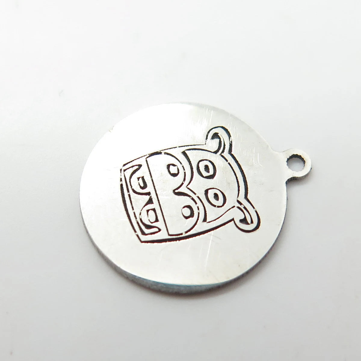 925 Sterling Silver USA Two In Town Hippopotamus Charm Pendant