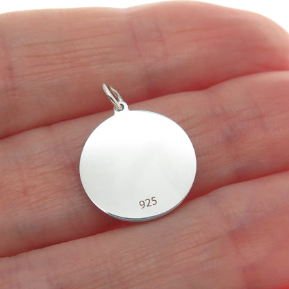 925 Sterling Silver Yellow Enamel Texas State Map Minimalist Charm Pendant